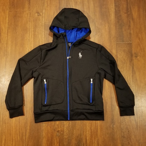 Polo Ralph Lauren Other - Polo Ralph Lauren Black Hoodie Polyester Sport